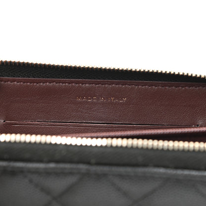 Chanel Caviar Quilted Small Zip Around Wallet Black 7 of 10