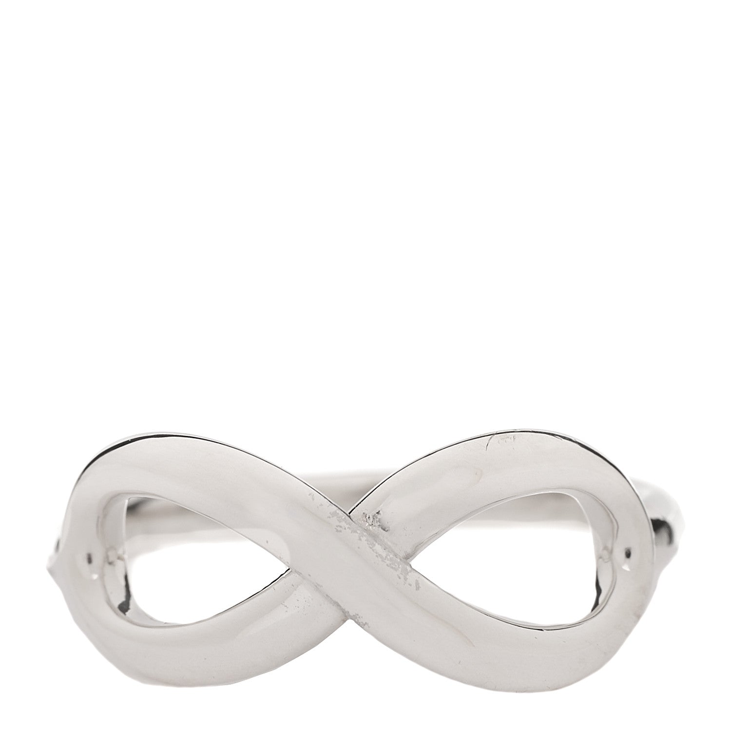 Tiffany Sterling Silver Infinity Ring 50 5.5 1 of 4