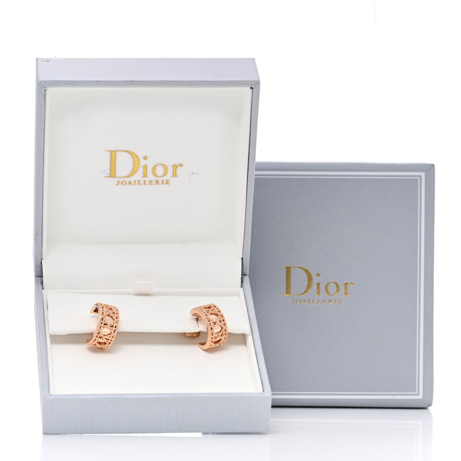 Christian Dior 18K Rose Gold My Dior Earrings 5 of 5