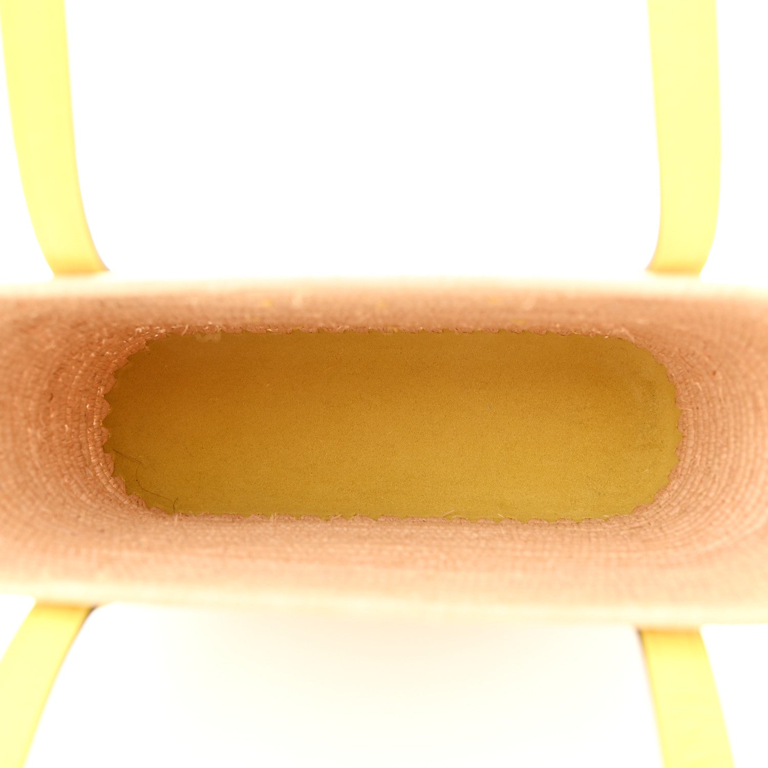 Loewe Raffia Square Mini Anagram Basket Tote Bag Natural Yellow 5 of 10