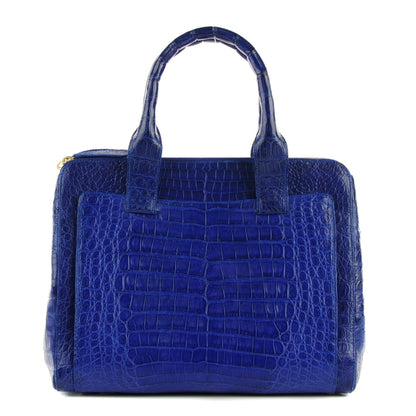 Nancy Gonzalez Crocodile Medium Zip Tote Cobalt 1 of 16