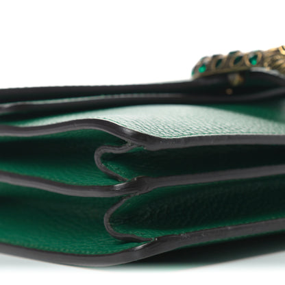 Gucci Pebbled Calfskin Small Dionysus Shoulder Bag Emerald 8 of 10