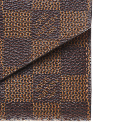 Louis Vuitton Damier Ebene Victorine Wallet Red 8 of 8