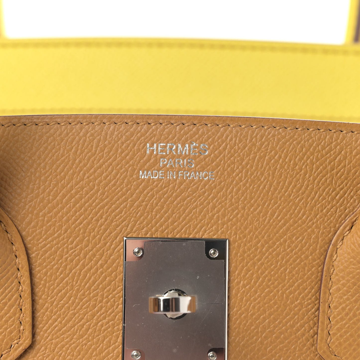 Epsom Sunrise Birkin Sellier 35 Lime Sesame Rose Confetti Terre Battue
