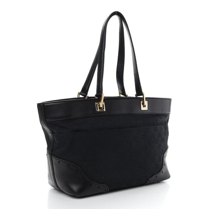 Gucci Monogram Large Punch Tote Black 3 of 9