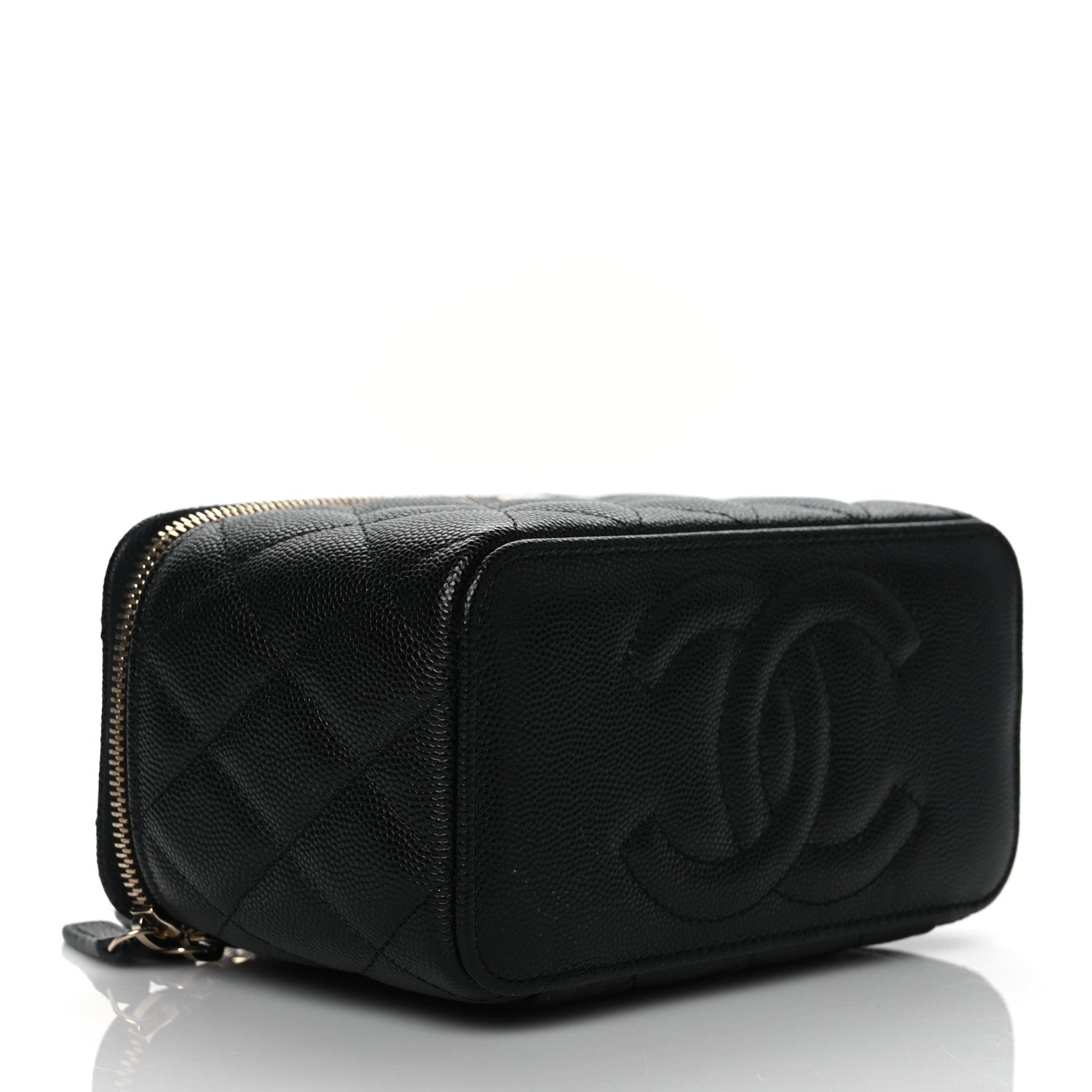 Chanel Caviar Quilted Small Vanity Case With Chain Black 4 of 11