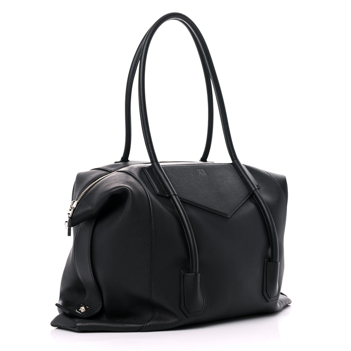 Sugar Goatskin Antigona Lock Duffel Bag Black