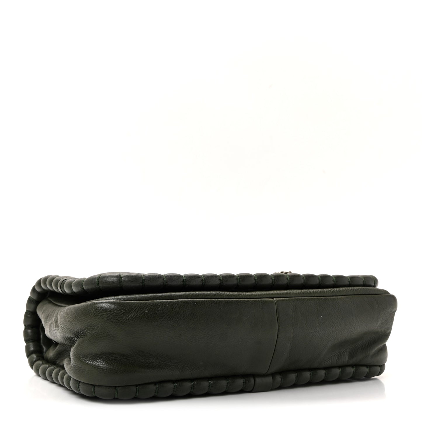 Calfskin Medium On the Bund Flap Dark Khaki