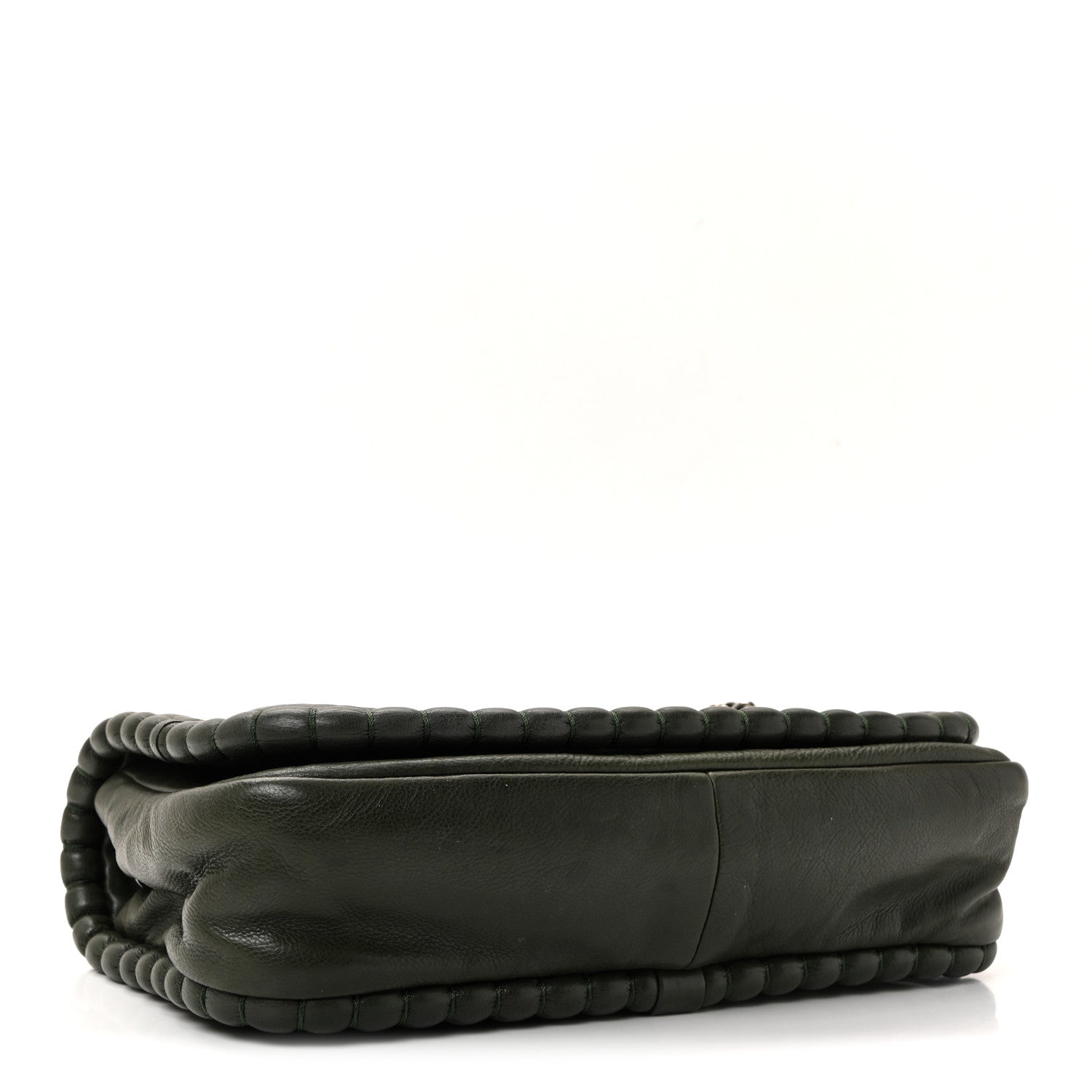 Chanel Calfskin Medium On the Bund Flap Dark Khaki 4 of 10