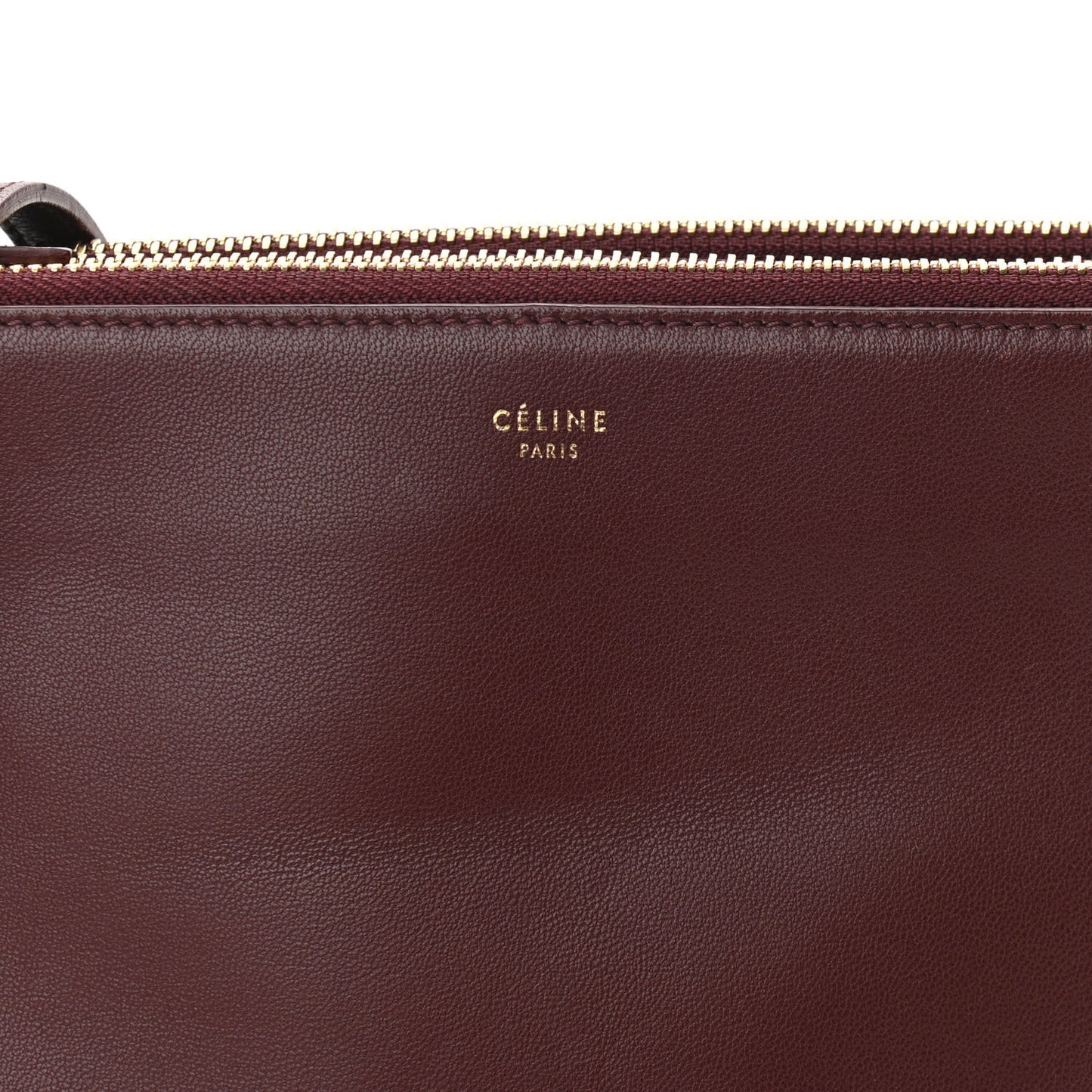 Lambskin Large Trio Crossbody Bag Burgundy