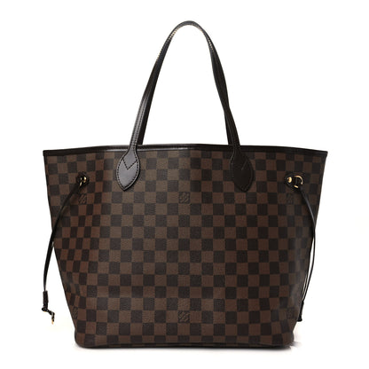 Louis Vuitton Damier Ebene Neo Neverfull MM Rose Ballerine 1 of 10