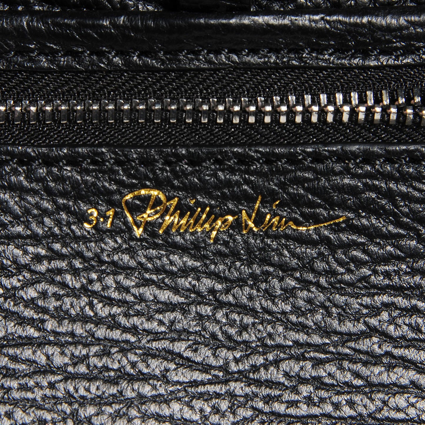 3.1 Pebbled Leather Elaphe Mini Pashli Satchel Natural Black