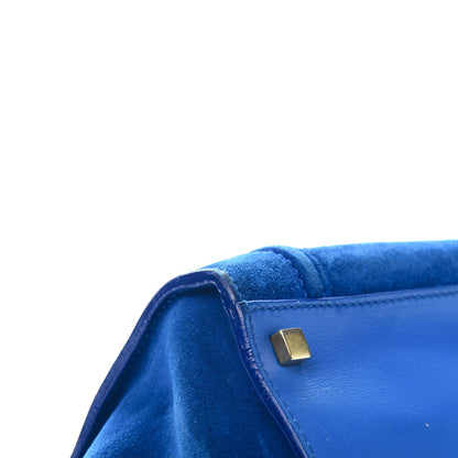 Celine Suede Medium Phantom Luggage Royal Blue 12 of 19