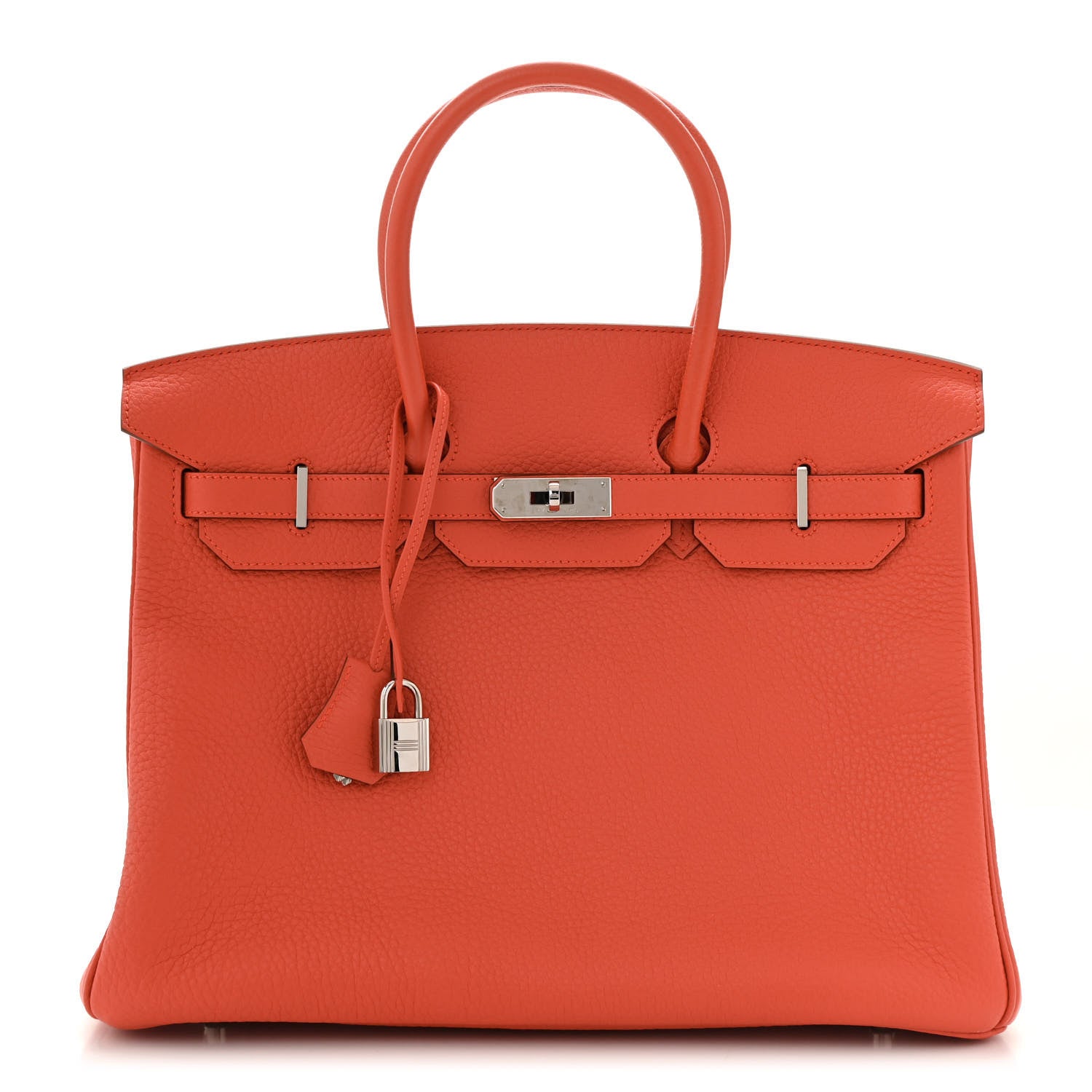 Hermes Taurillon Clemence Birkin 35 Capucine 1 of 14