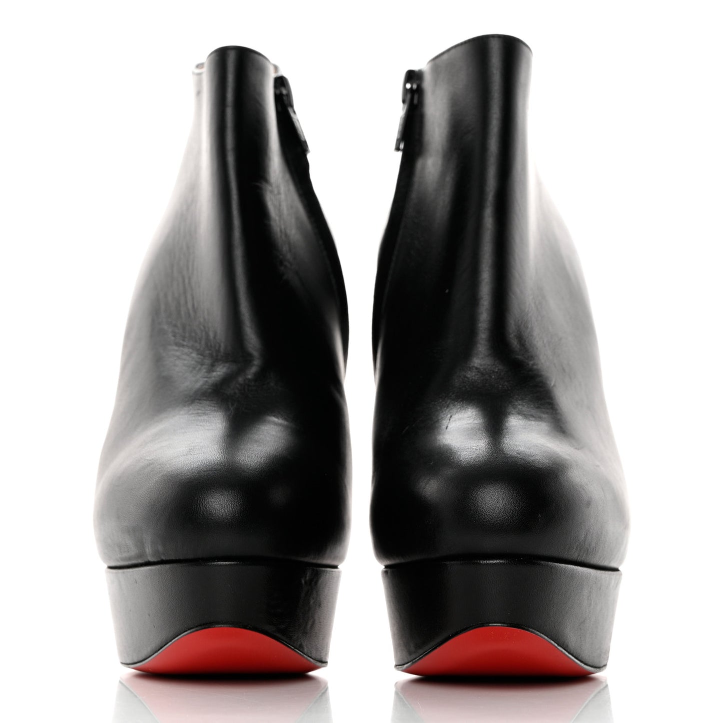 Calfskin Dirdibootie 130 Ankle Booties 36.5 Black