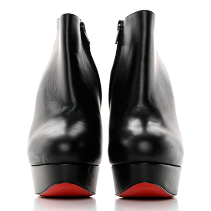 Christian Louboutin Calfskin Dirdibootie 130 Ankle Booties 36.5 Black 2 of 9