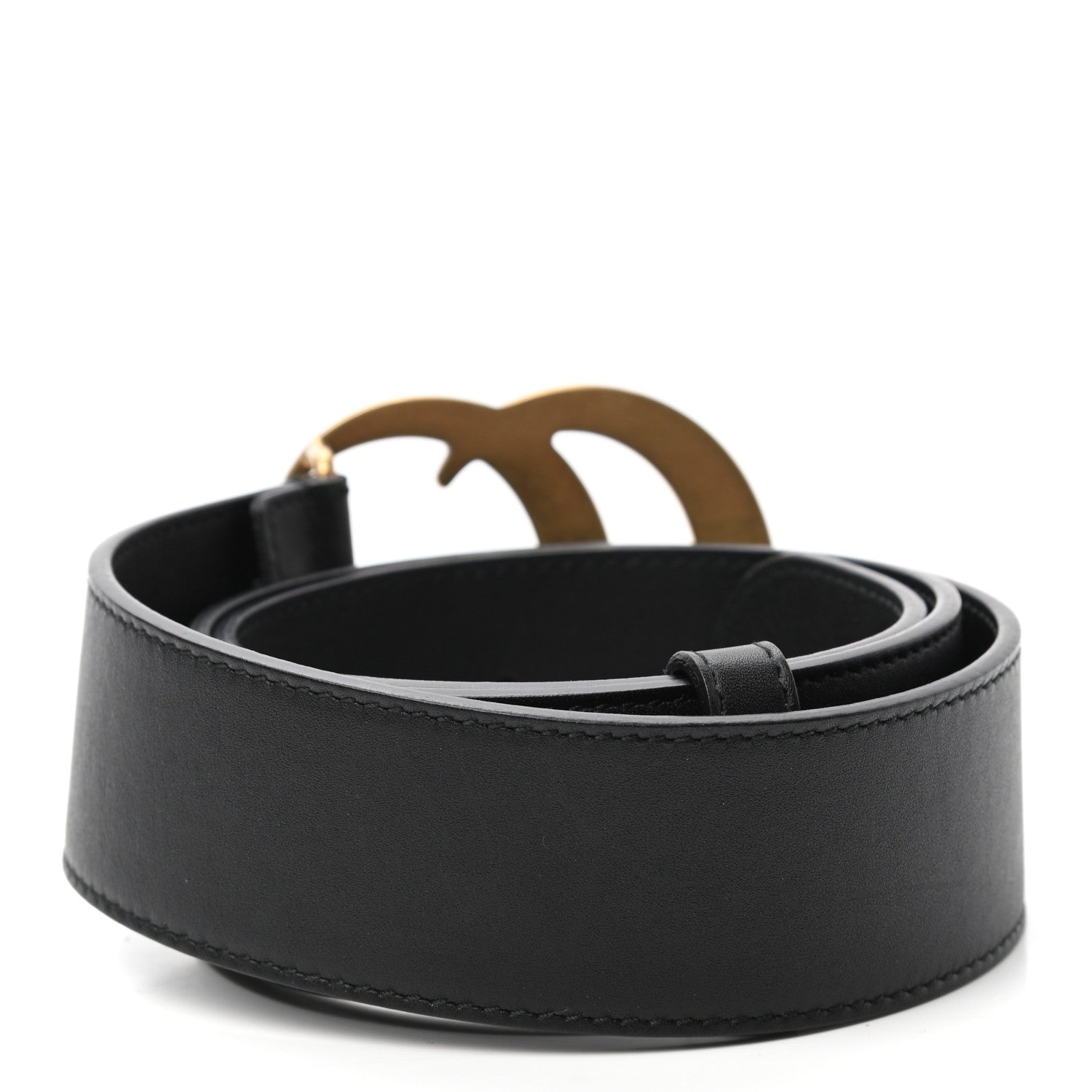 Gucci Calfskin Double G 40mm Belt 75 30 Black 2 of 5