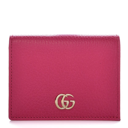 Gucci Dollar Calfskin GG Marmont Card Case Box Pink 1 of 12