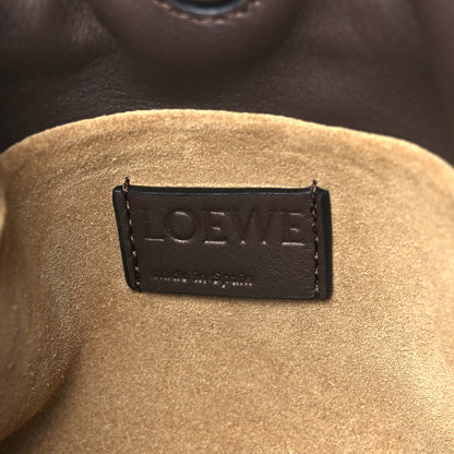 Loewe Calfskin Mini Flamenco Knot Clutch Chocolate 6 of 10