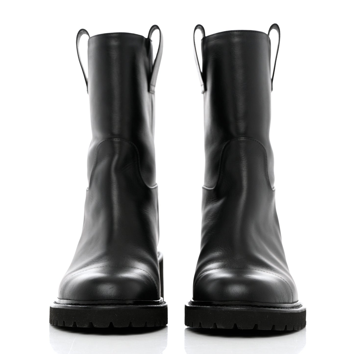 Calfskin CC Ankle Boots 38 Black