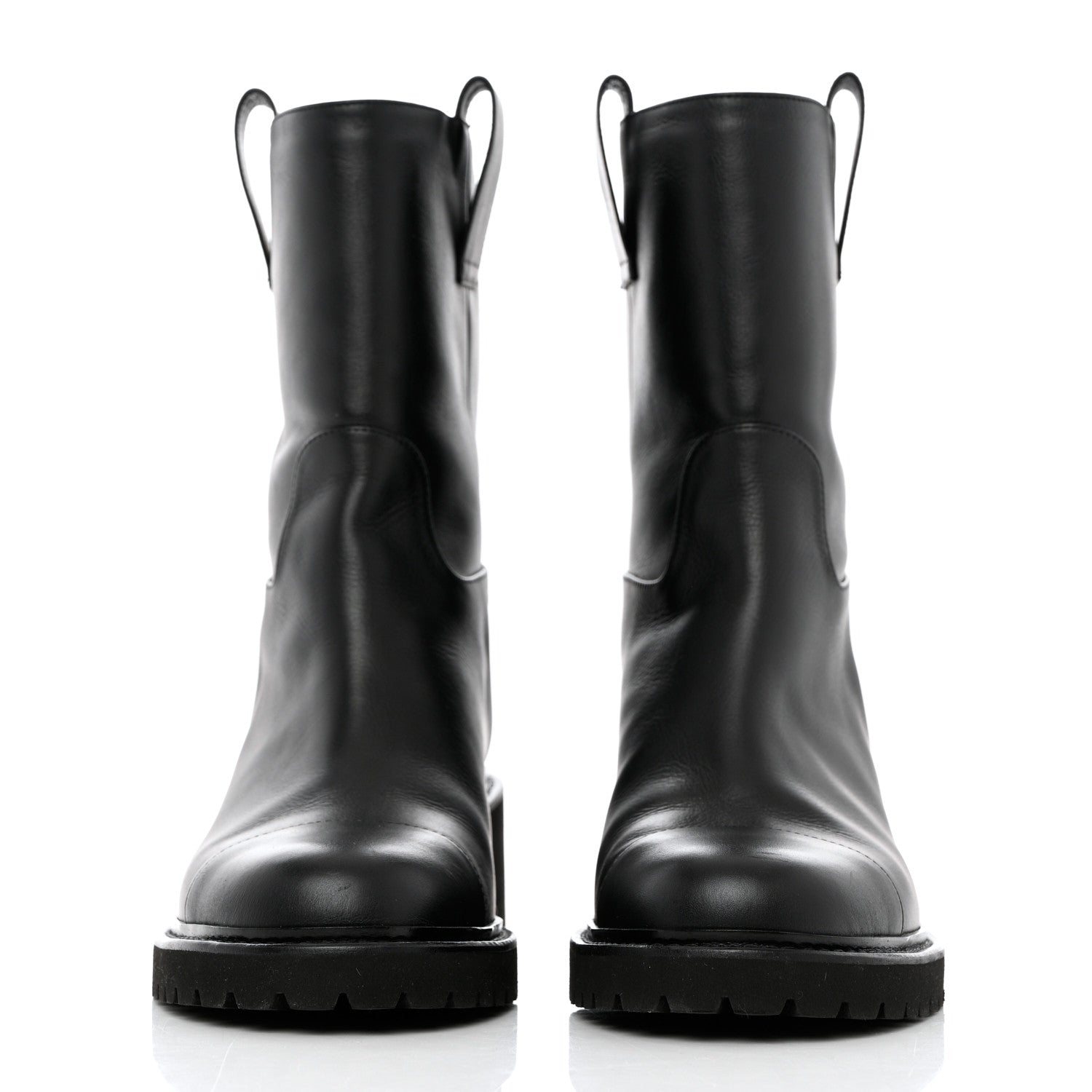 Chanel Calfskin CC Ankle Boots 38 Black 2 of 8