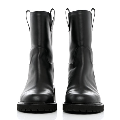 Chanel Calfskin CC Ankle Boots 38 Black 2 of 8
