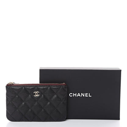 Chanel Caviar Quilted Small Cosmetic Case Black 8 of 8
