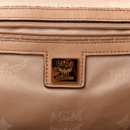 MCM Visetos Medium Studded Stark Backpack Beige 8 of 10