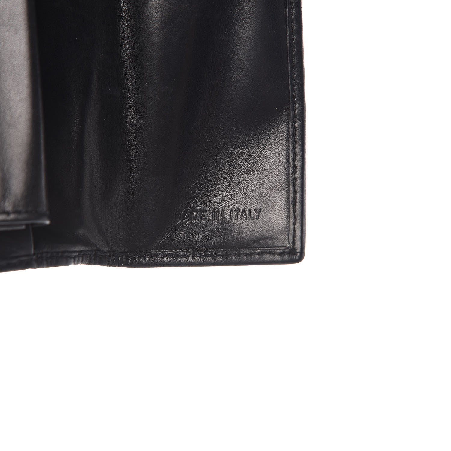 Prada Nappa Tri Fold Wallet Black 6 of 9