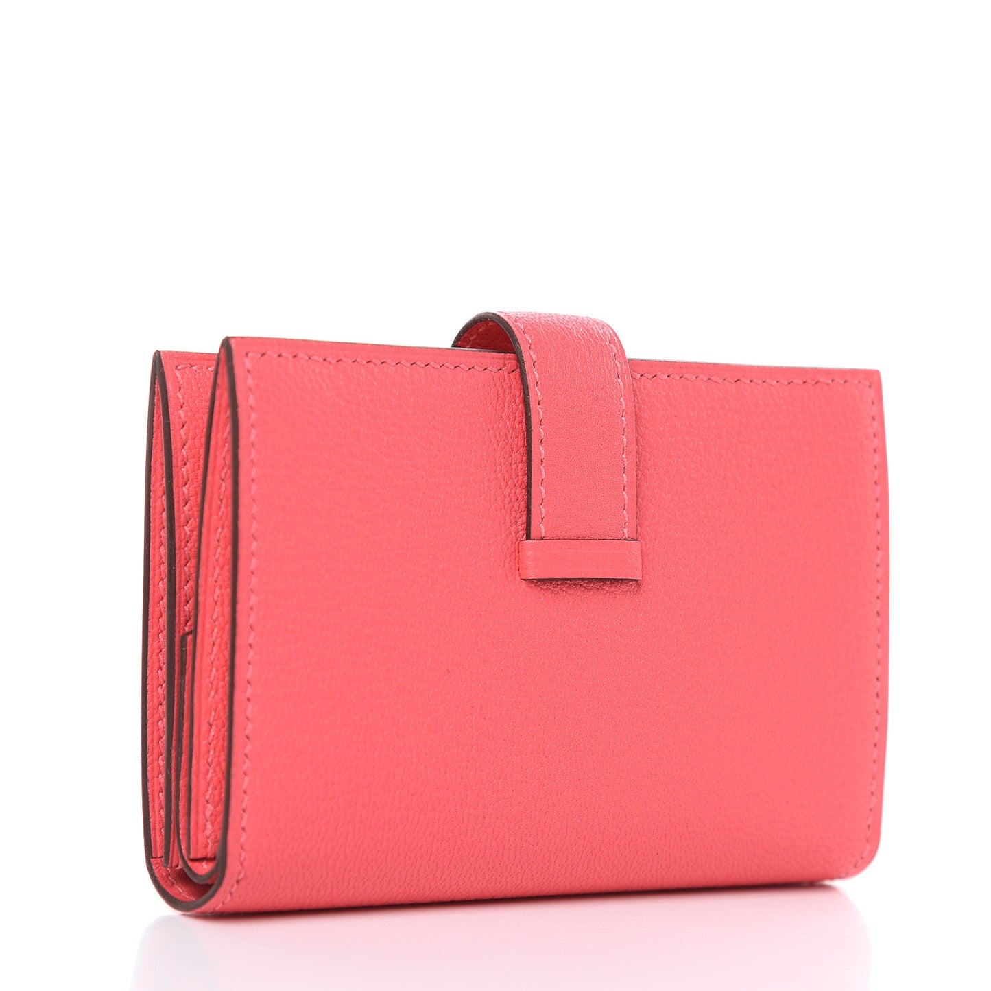 Chevre Mysore Mini Bearn Wallet Rose Lipstick