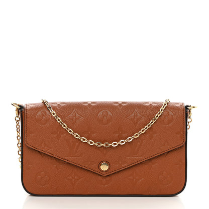 Louis Vuitton Empreinte Pochette Felicie Chain Wallet Cognac 3 of 12