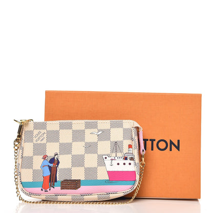 Louis Vuitton Damier Azur 2016 Christmas Animation Mini Pochette Accessories 8 of 8