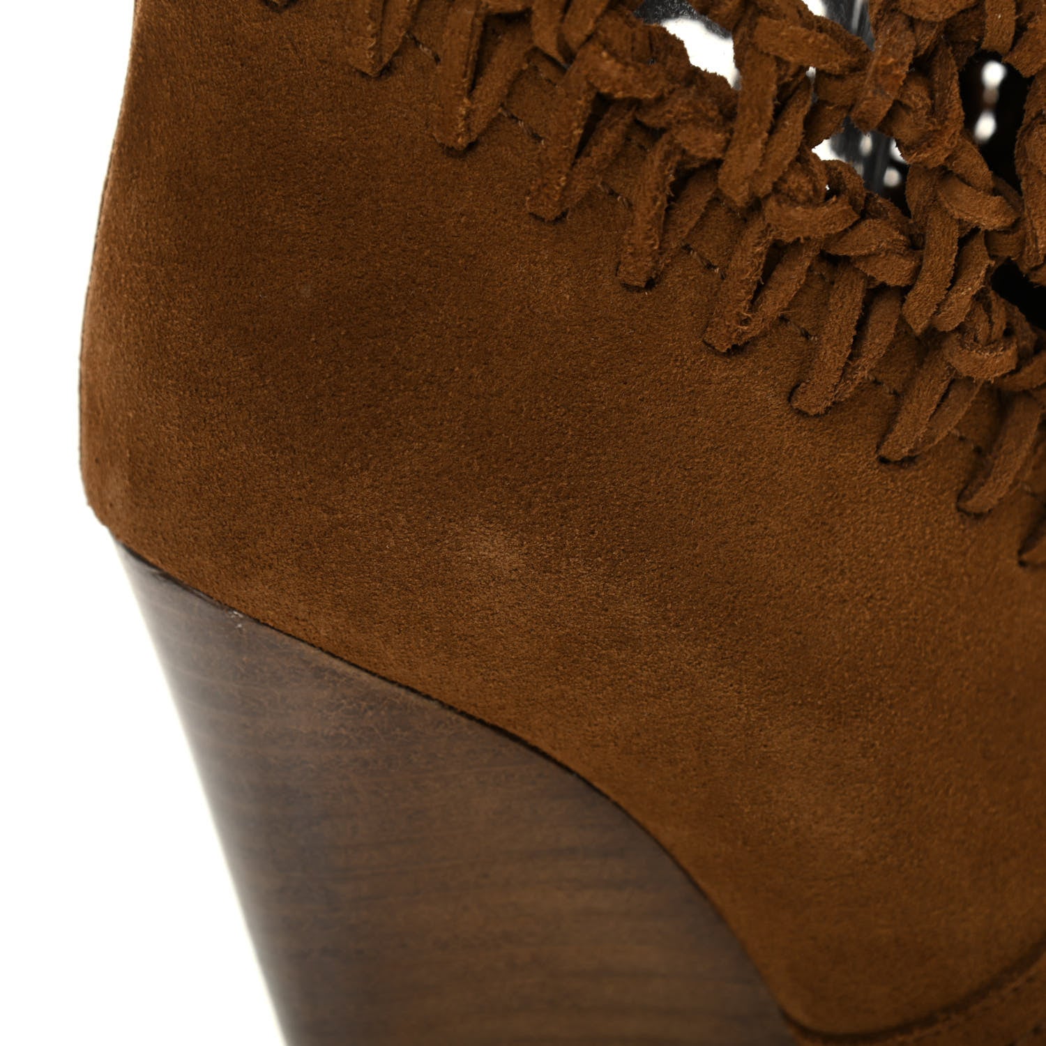 Saint Laurent Suede Twine Soho Niki 105 Thigh High Boots 37 Light Land 10 of 11