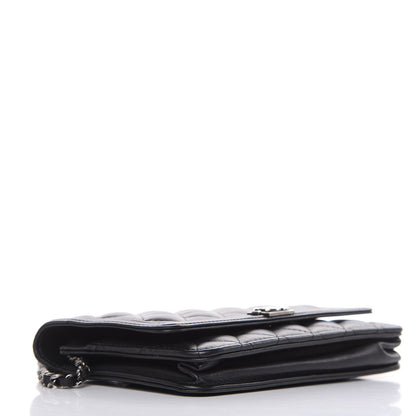 Chanel Lambskin Quilted Boy Wallet On Chain WOC Black 4 of 11