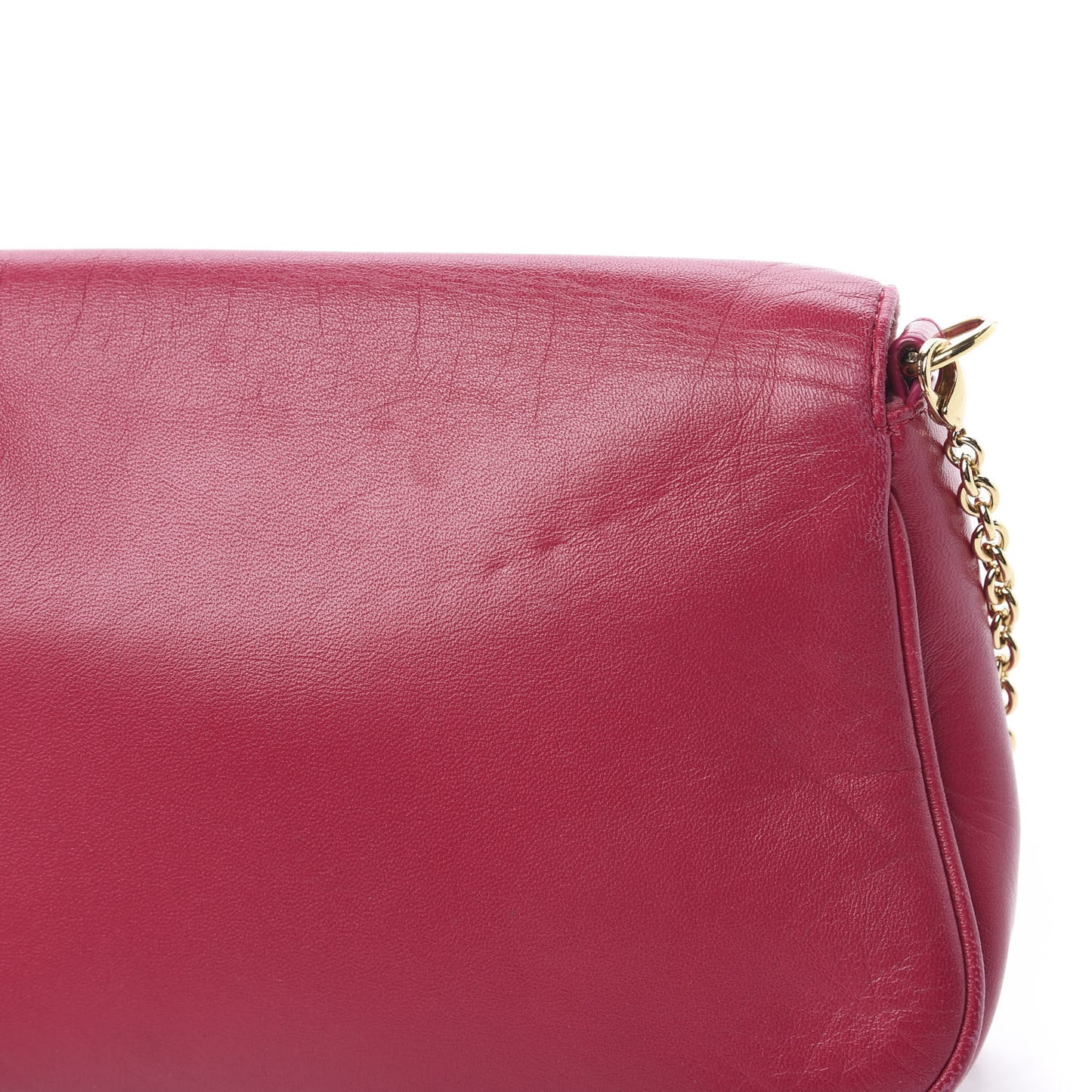 Nappa Fendista Pouchette Crossbody Fuxia Scuro
