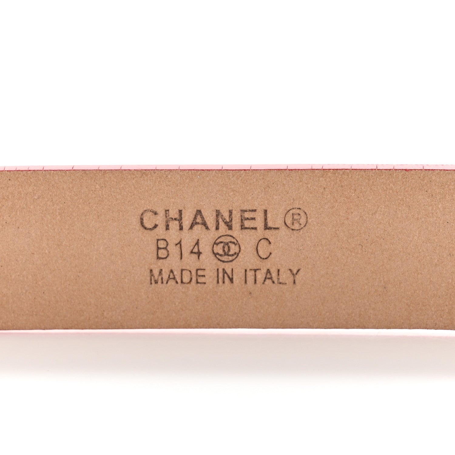 Chanel Calfskin Crystal CC Skinny Belt 80 32 Red 3 of 7