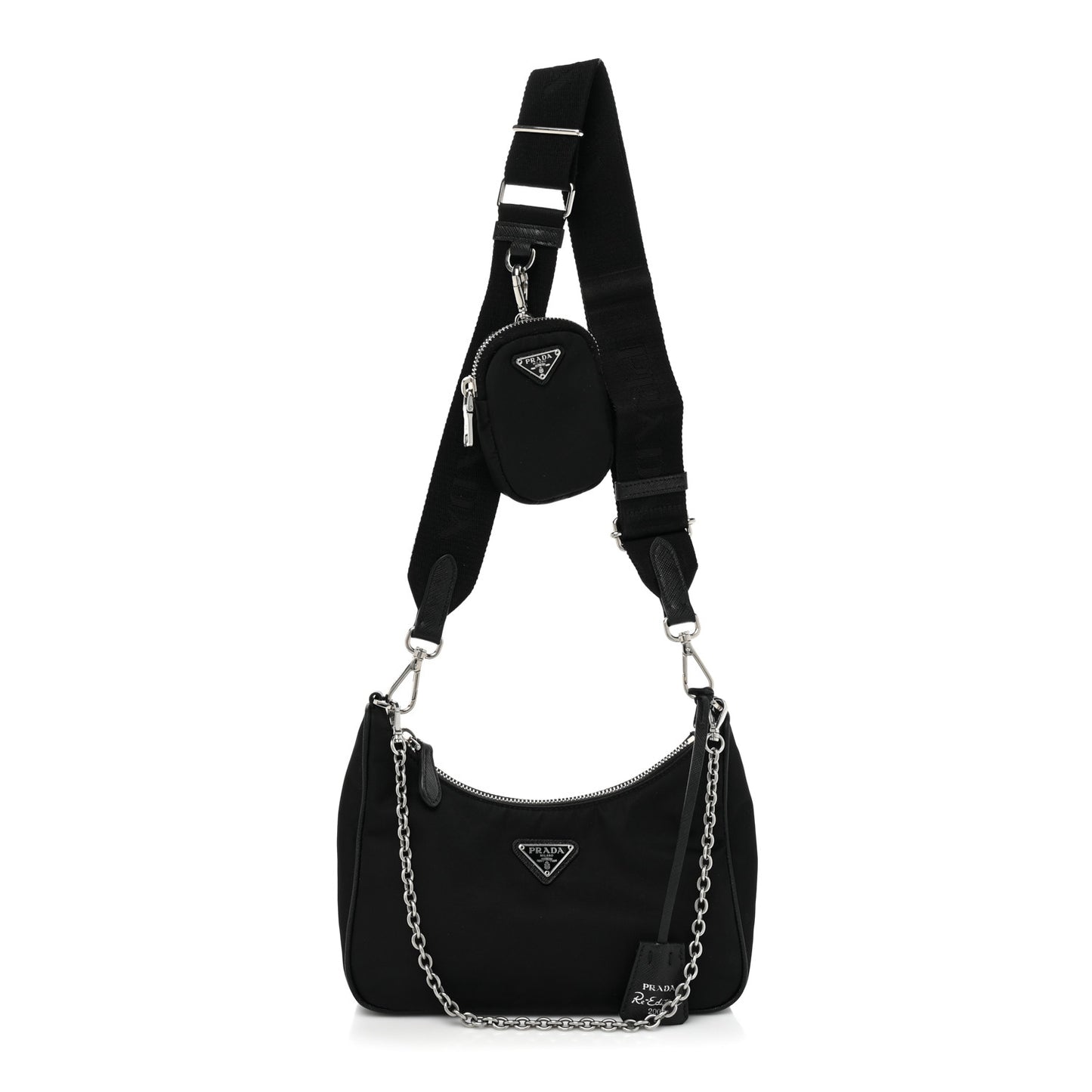 Nylon Re-Edition 2005 Shoulder Bag Black