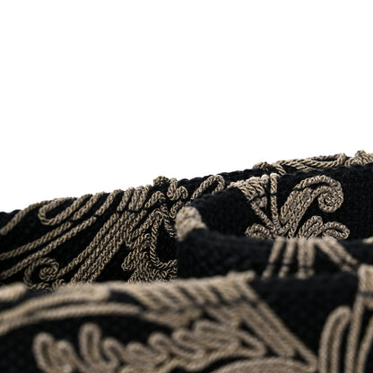 Christian Dior Canvas Embroidered Large Ornamental Cornely Effect Book Tote Black Beige 10 of 11