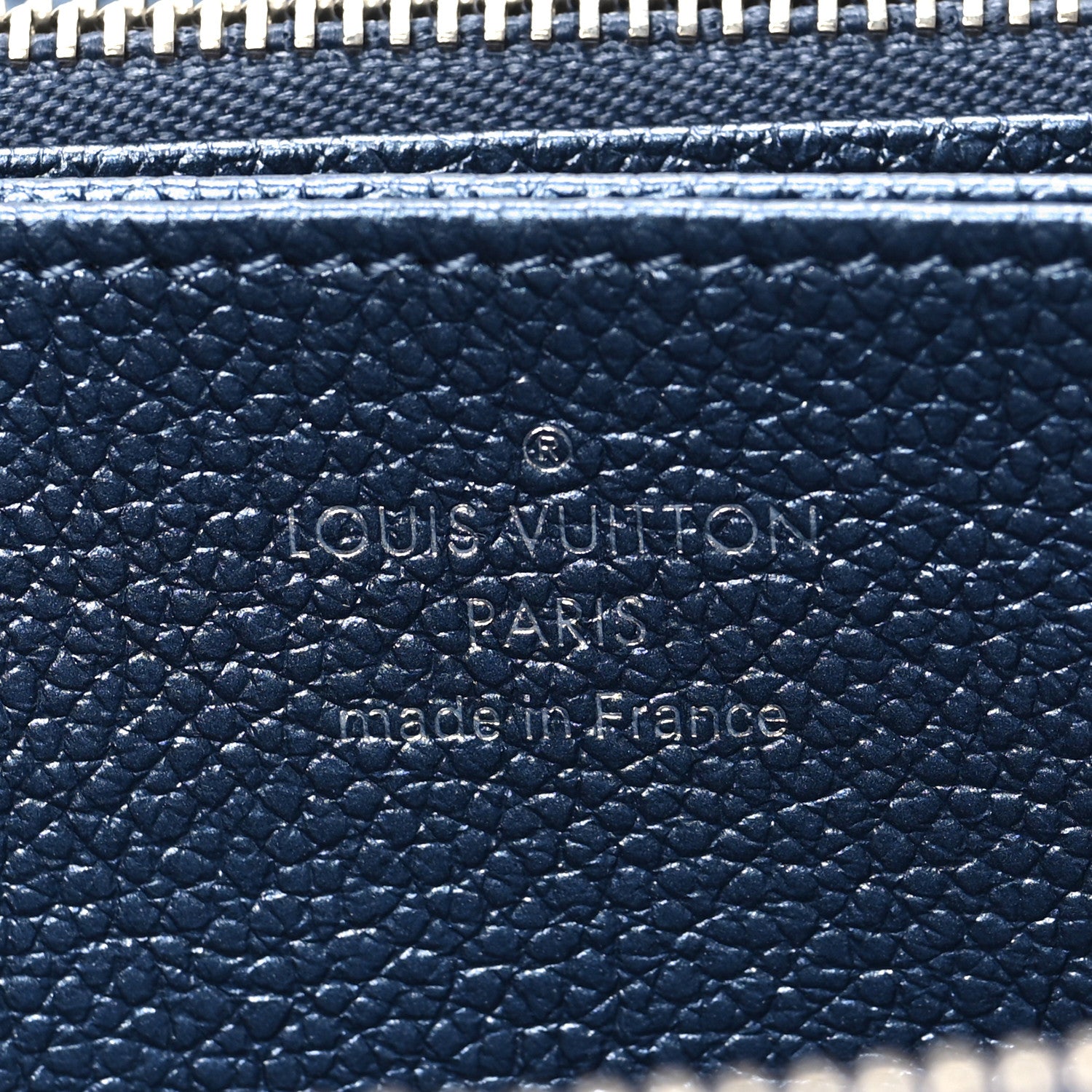 Louis Vuitton Metallic Empreinte Monogram Zippy Wallet Navy Nacre 6 of 6