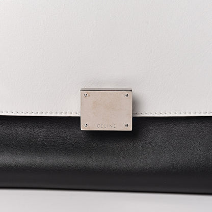 Celine Calfskin Suede Tri-Color Double Zip Trapeze Peach 12 of 12