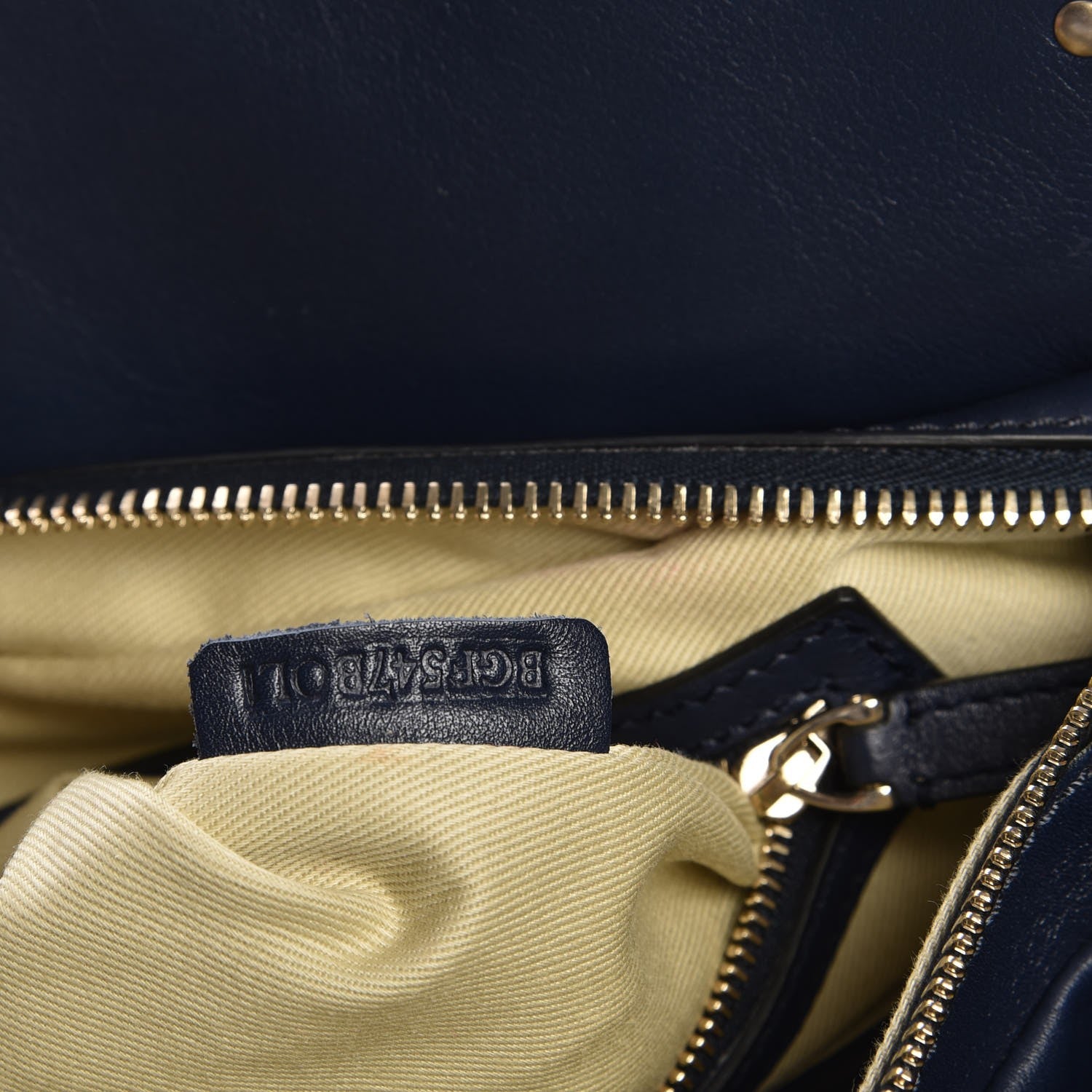 Valentino Garavani Vitello Rockstud Dome Satchel Marine 8 of 8