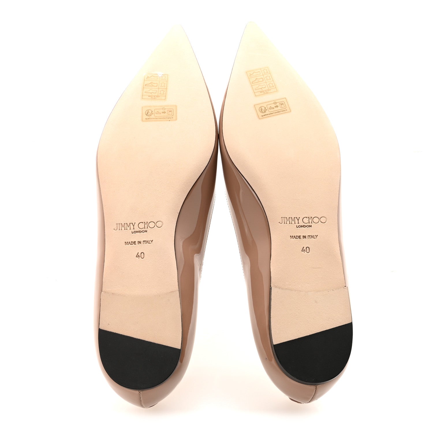 Jimmy Choo Patent Love Flats 40 Ballet Pink 1833922 – FASHIONPHILE
