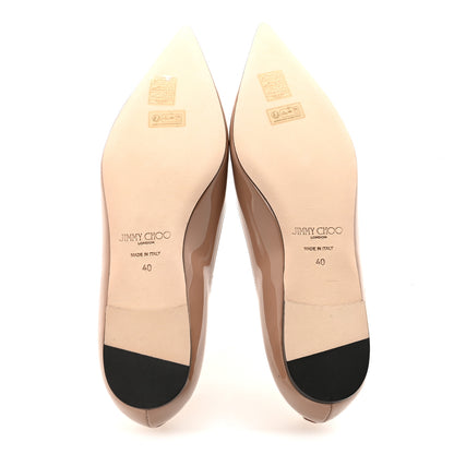 Jimmy Choo Patent Love Flats 40 Ballet Pink 6 of 9