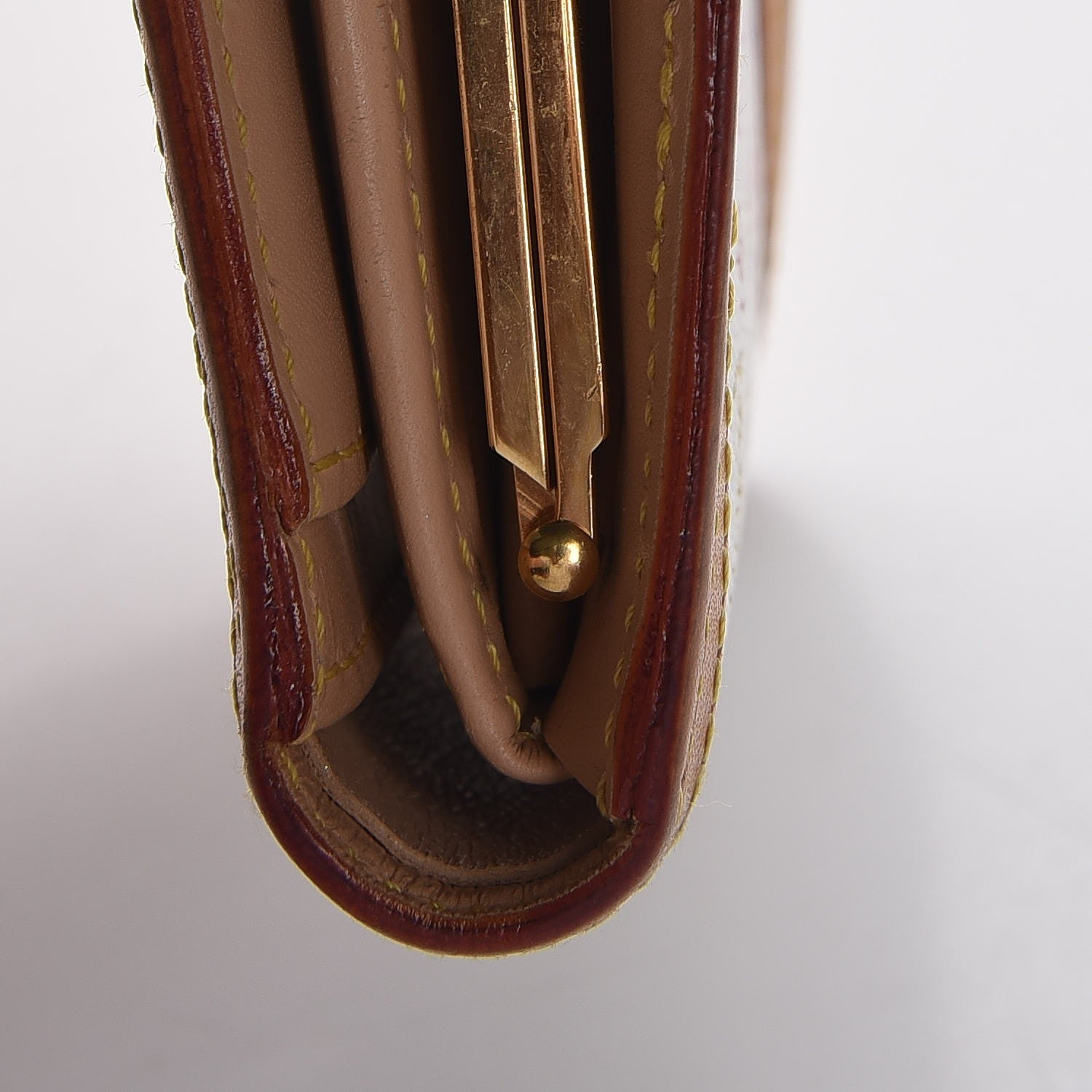Louis Vuitton Monogram Multicolor French Purse Wallet White 12 of 14