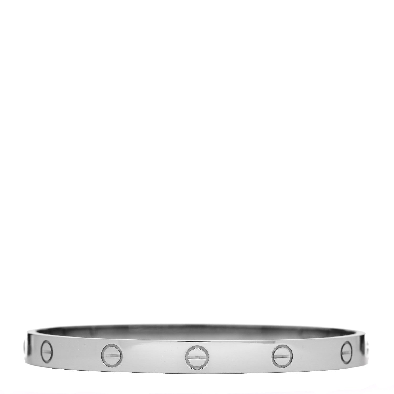 Cartier 18K White Gold LOVE Bracelet 19 3 of 10