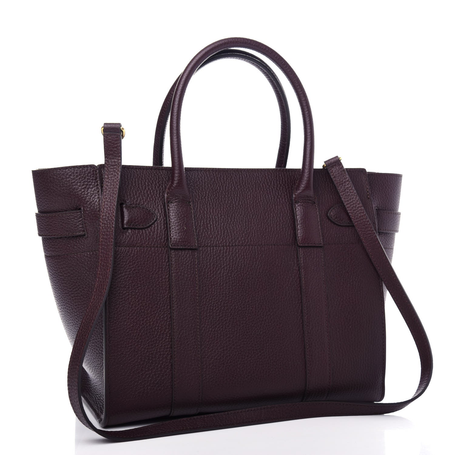 Mulberry Grain Vegetable Tanned Calfskin Small Zipped Bayswater Oxblood 3 of 11