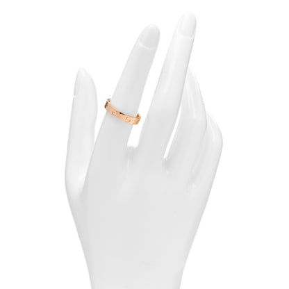 Cartier 18K Pink Gold 3.5mm LOVE Wedding Band Ring 55 7.25 2 of 4