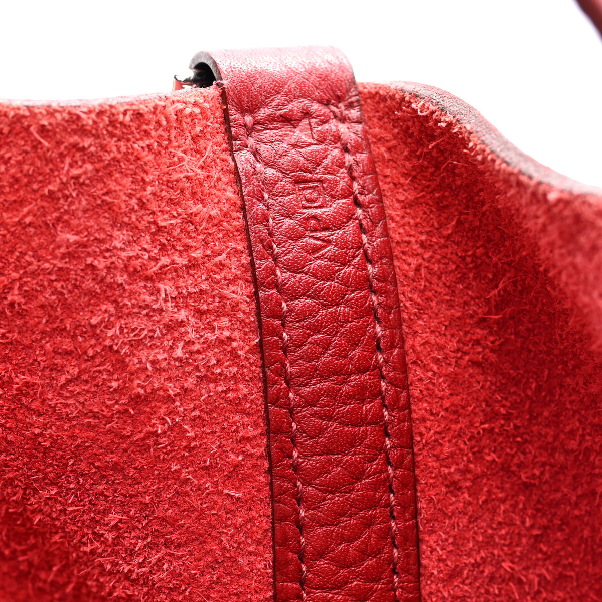 Hermes Taurillon Clemence Picotin Lock 18 PM Rouge Garance 7 of 10