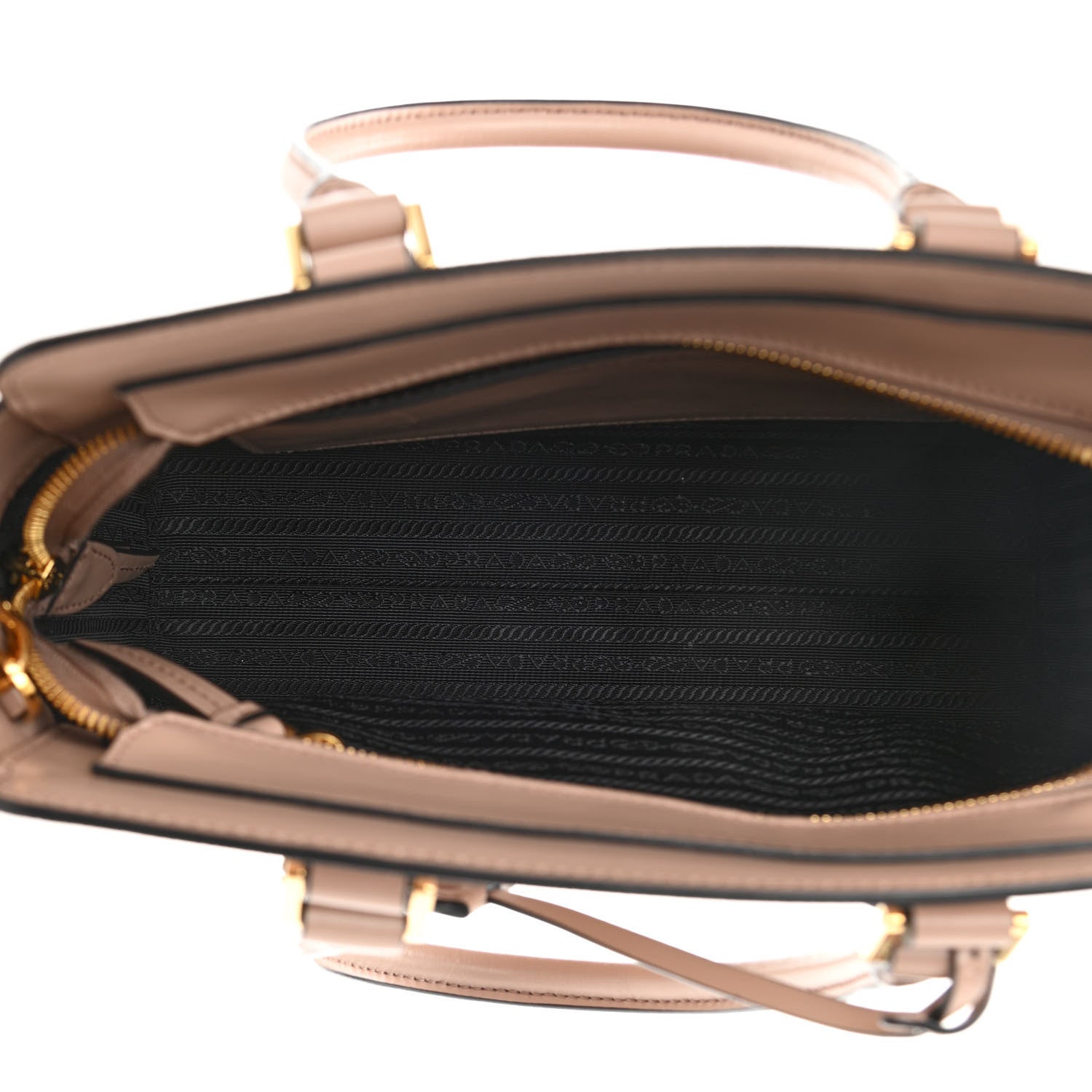 Prada Saffiano Soft Calfskin Small Zippered Tote Cipria 5 of 12