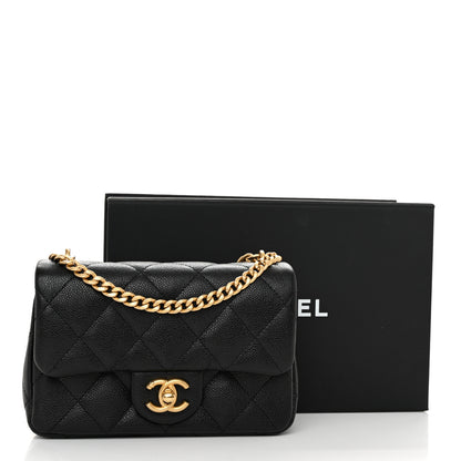 Chanel Caviar Quilted Mini Sweetheart Rectangular Flap Black 11 of 11